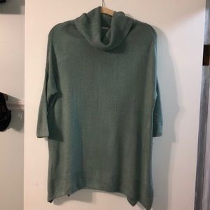 Green Tunic Sweater